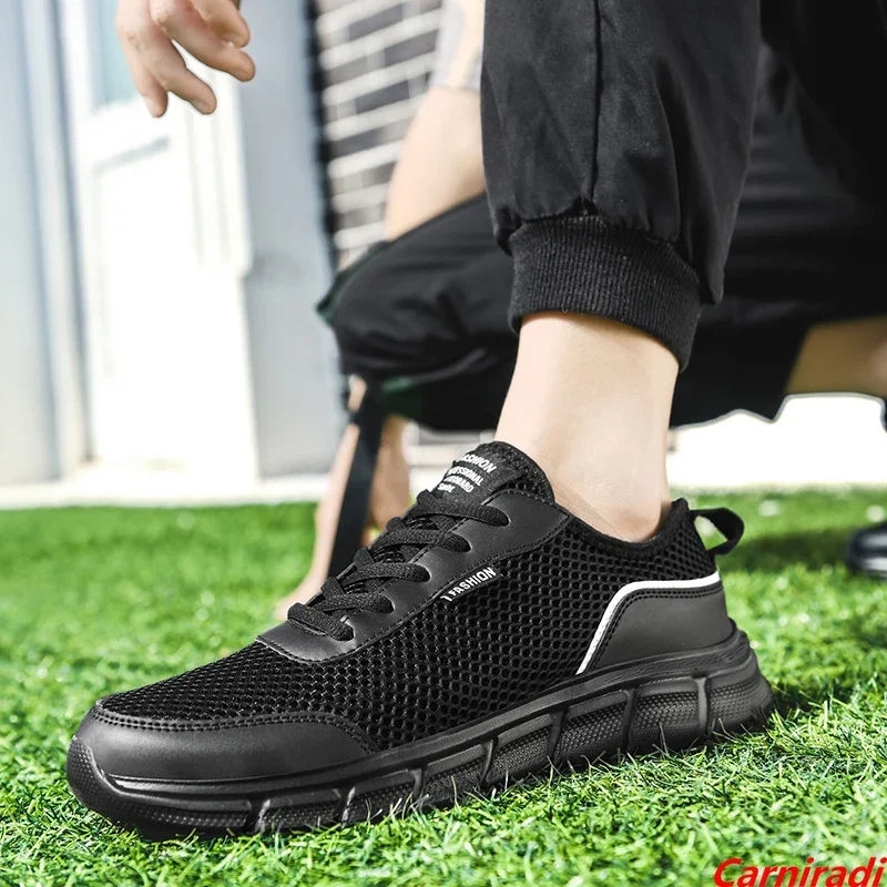 

Summer Mesh Breathable Athletics Running Shoes Men Lightweight Casual Sneakers Male Non-slip Big Size 47 48 Sport Jogging Shoes