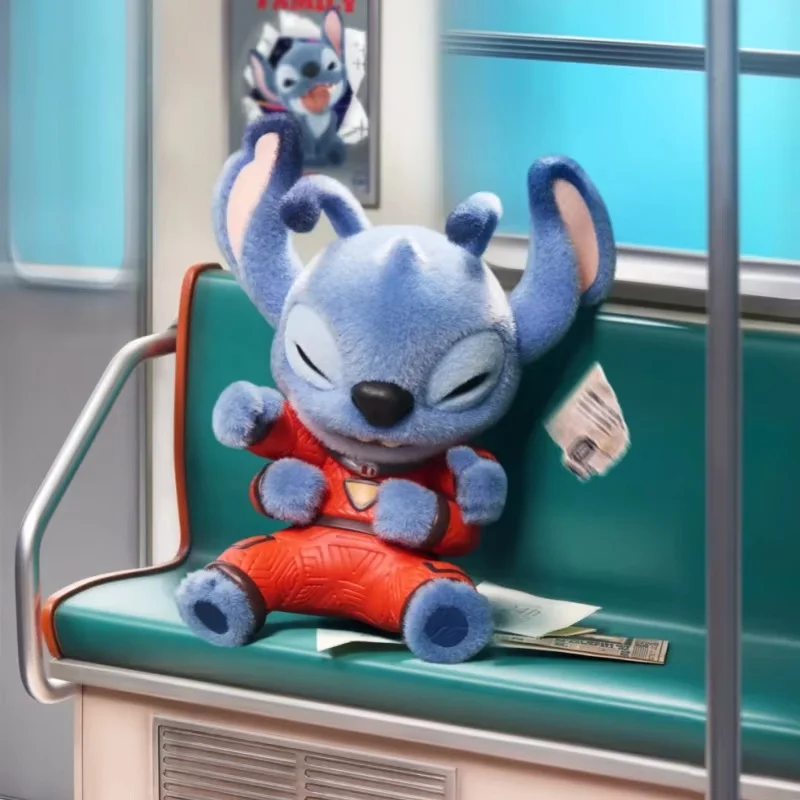 New Genuine Stitch Ohana Means Family Series Blind Box Trendy Collectible Figurines Kawaii Girl'S Gift Desktop Ornament