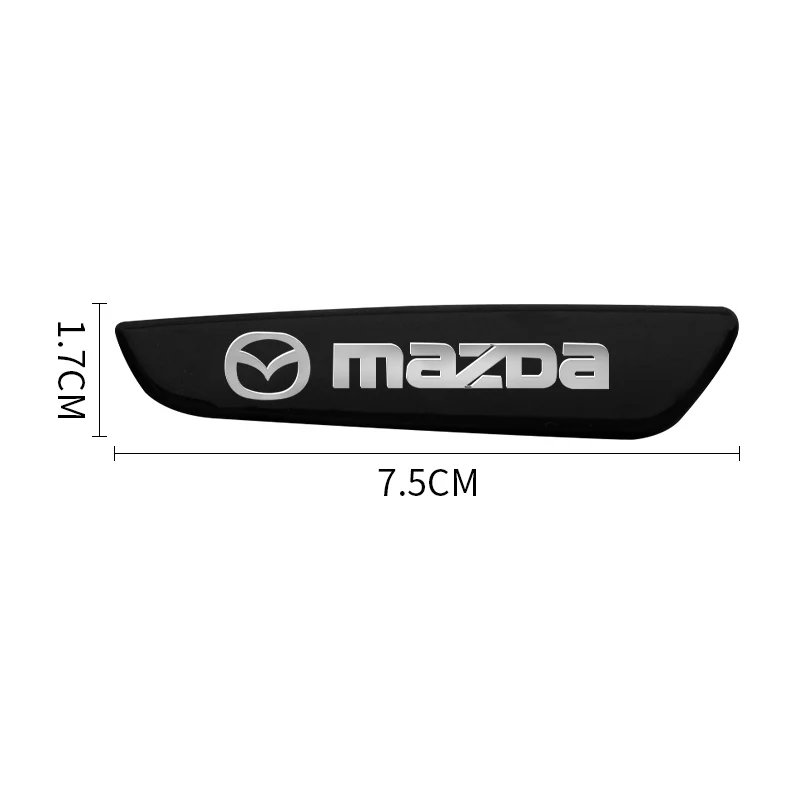 Side Fender Body Decor Adesivos para Mazda, Metal 3D, Car Styling, Mazda 5, 4, Atenza 6, MX30, CX-3, CX-4, CX30, BT50, Axela MX3, MX 3, 2pcs