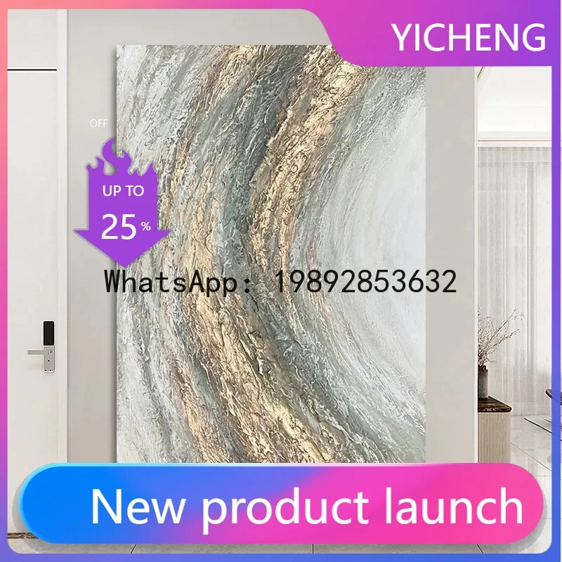 

GH hand-painted oil painting for living room sofa decoration, modern minimalist abstract three-dimensional texture painting,