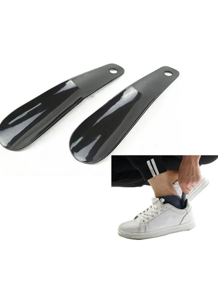 Chausse-pied en plastique avec extracteur de chaussures suspendu, évite la flexion, facile à mettre sur les chaussures, aide adaptée à tous les types de chaussures