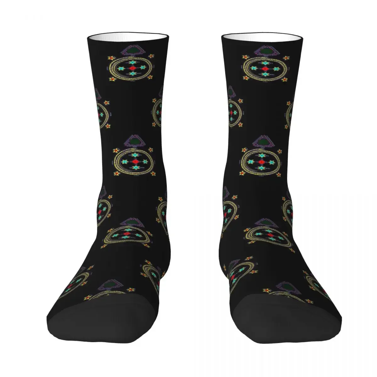 Solomon Circle Goetia Socks Harajuku Sweat Absorbing Stockings All Season Long Socks Accessories for Man's Woman's Gifts