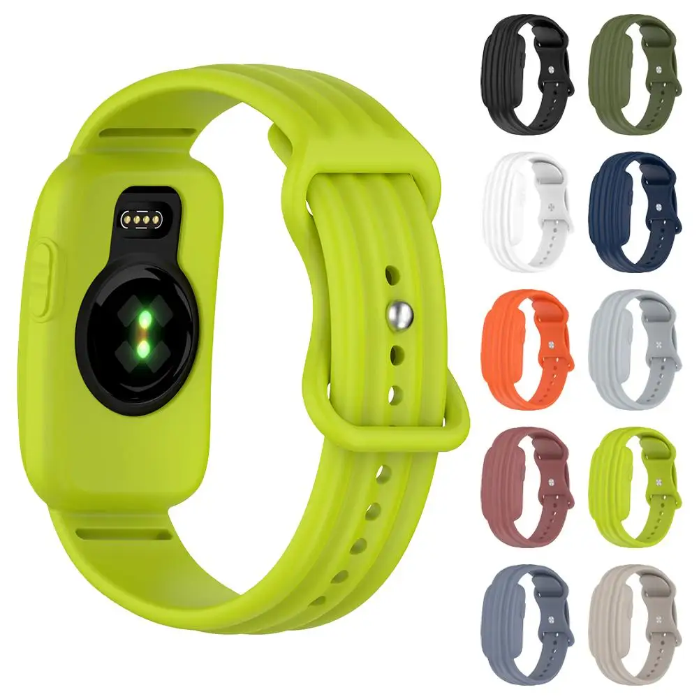For Garmin Cirqa Silicone Watch Band Replacement Sport Strap With Protective Bumper Case Smart Watch Bracelet Wristband
