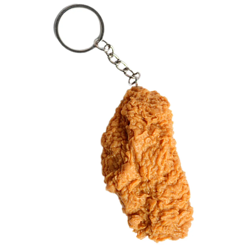 Keychains Chicken Leg Pendant Simulation Food Model Pendants Bag Hanging Car Decorate Fashion Holder Imitation Child