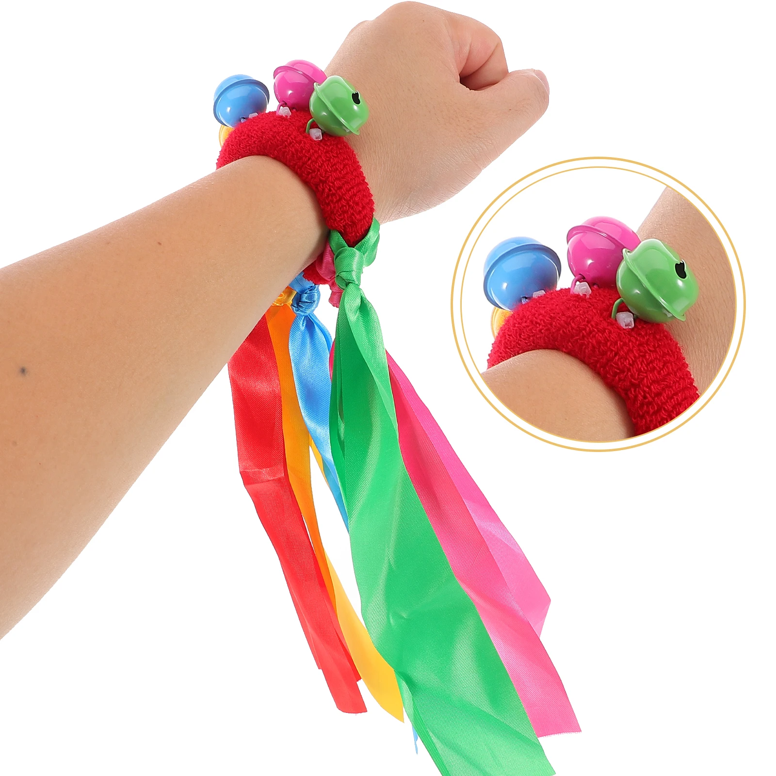 

Ribbon Bracelet Hand Dancing Motion Kite Baby Bell Dance Streamers Toy Rattles Bed Bells Toys