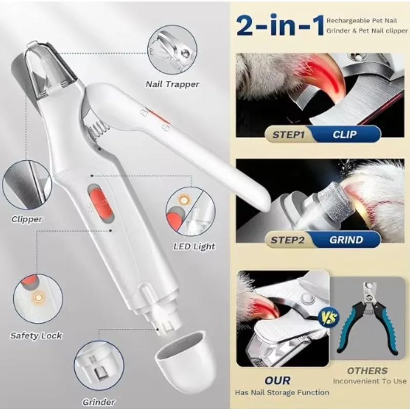 

Manufacturer Global Platform Supplies Wholesale Prices 2 in 1 Dog Nail Clipper Cat Nail Clipper Trimmers Large Medium Small Pet