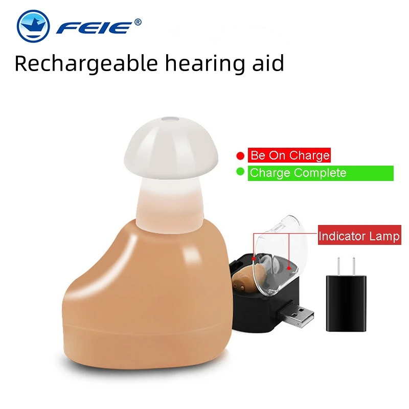 

FEIE S-219 Mini Digital Hearing Aids Assistance Adjustable Sound Amplifier Rechargeable Hearing Aid For Deaf People Ear Care