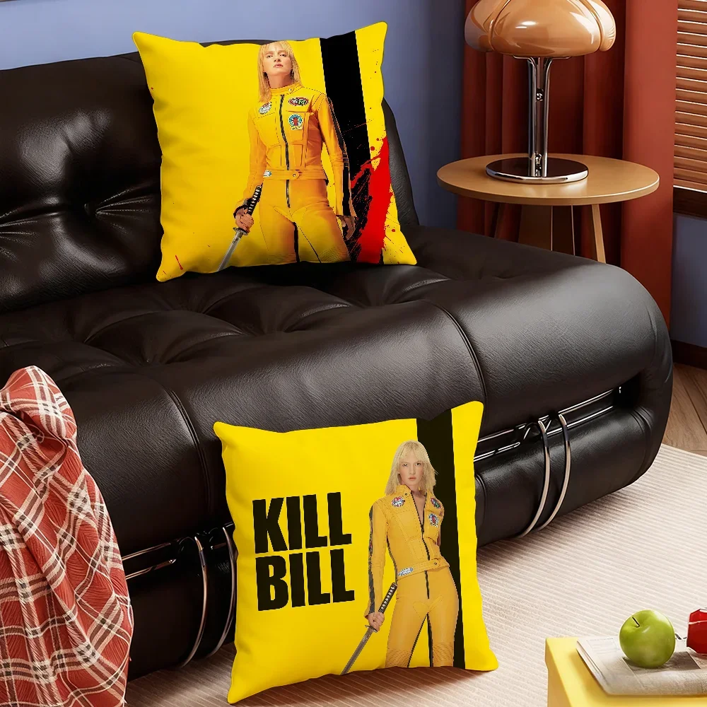 Classic Movie K-Kill Bill-S cushion cover Soft Smooth Pillow Case Hidden Zipper Washable Decorative Couch Office Gift