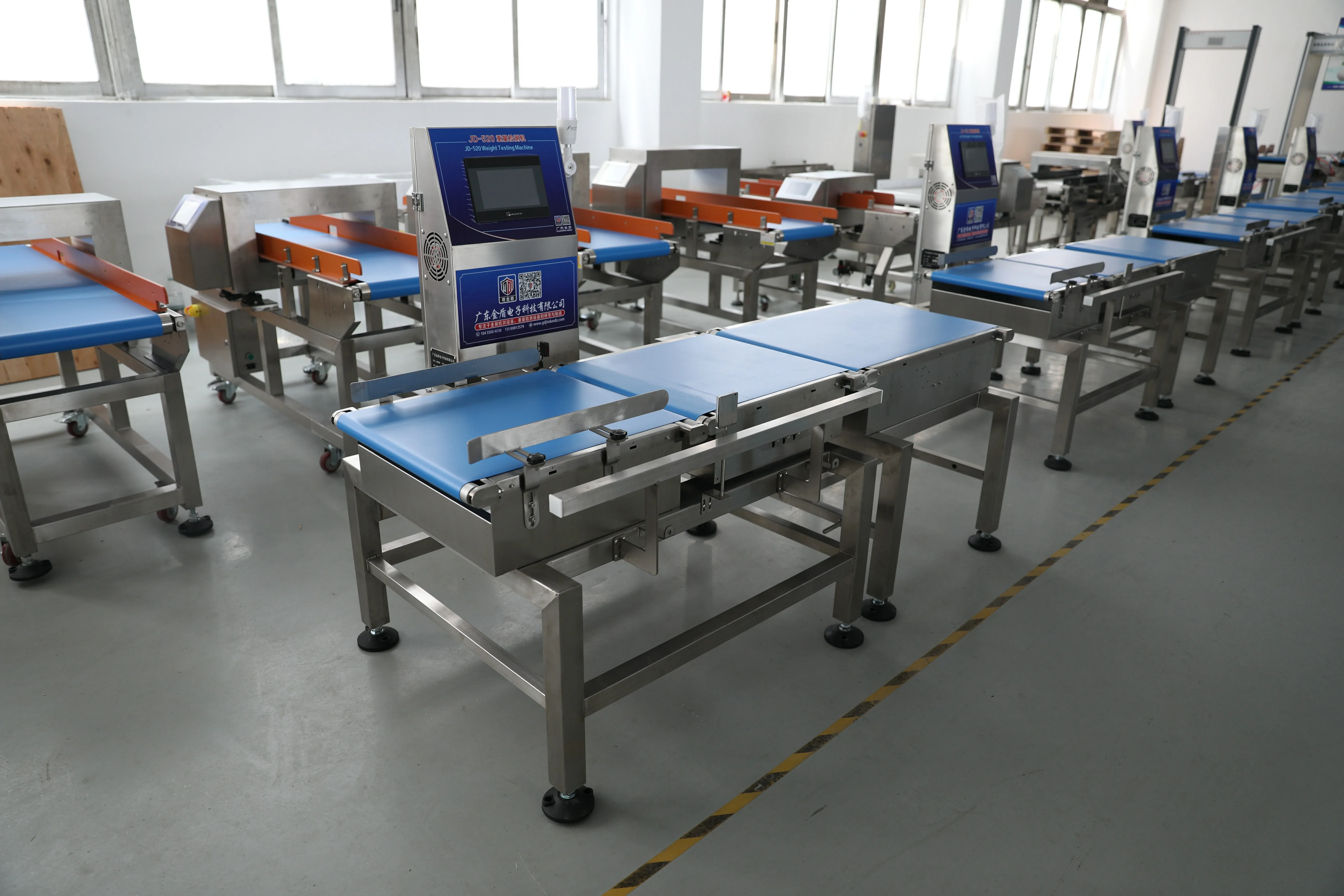 Food Packaging Line Conveyor Carton Box Dynamic Belt Weighing Scale Checkweigher Machine