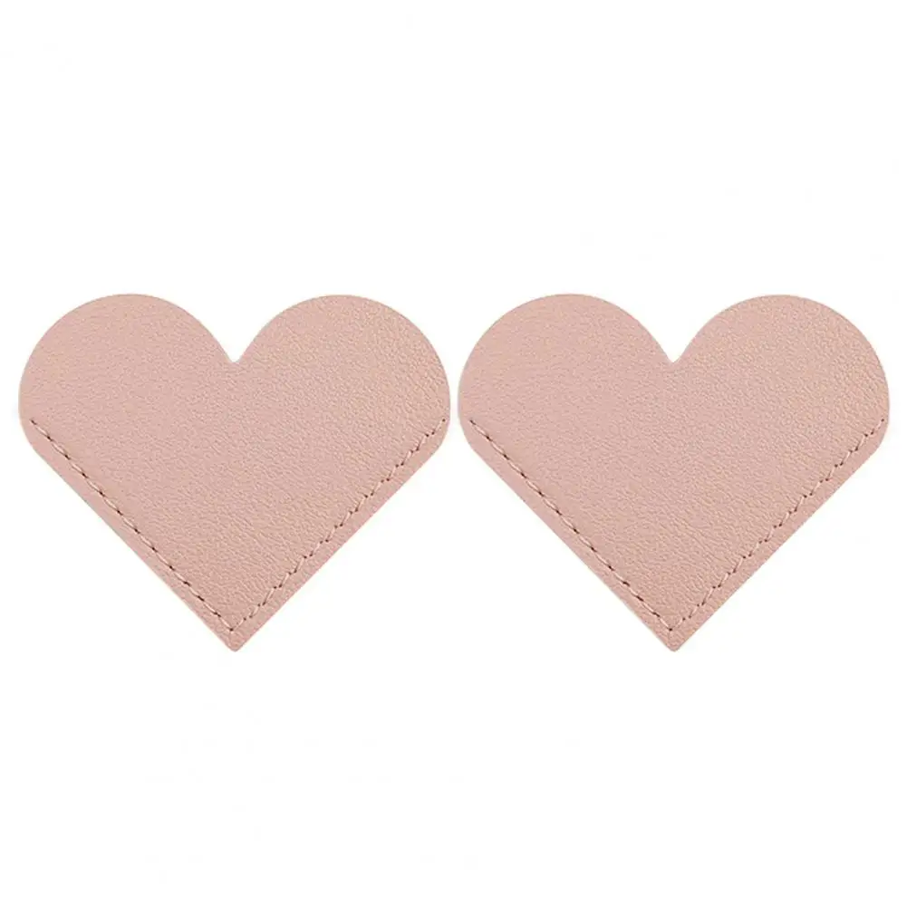 Faux Leather Heart Bookmark Faux Leather Label Notepad Handmade Heart Shape Faux Leather Bookmarks for Notepads Reading Books