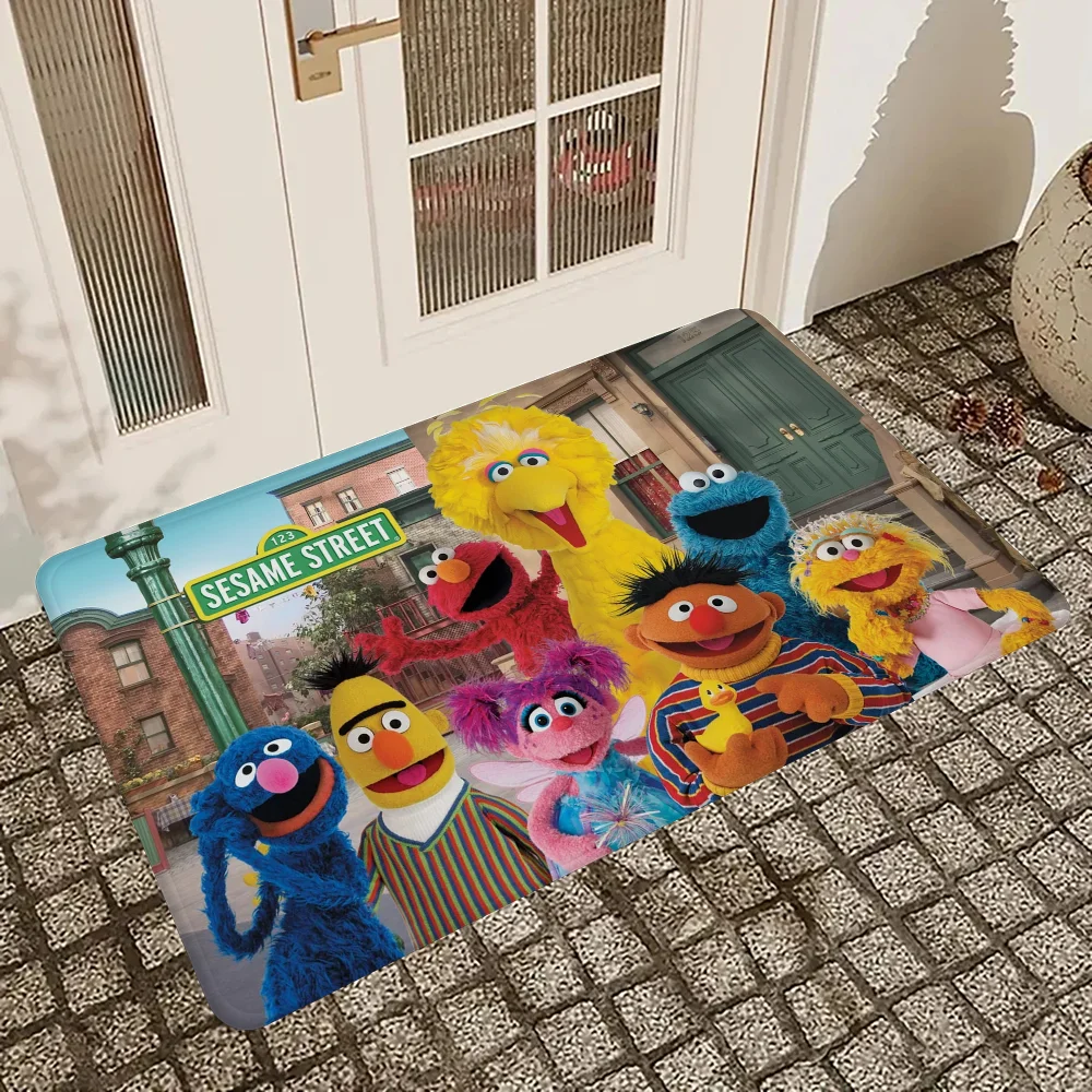 Cute Cookies ELMO Sesame Street Floor Mat Entrance Door Mat Nordic Style Home Doormat Bathroom-Toilet Mats Bedroom Hotel Decor