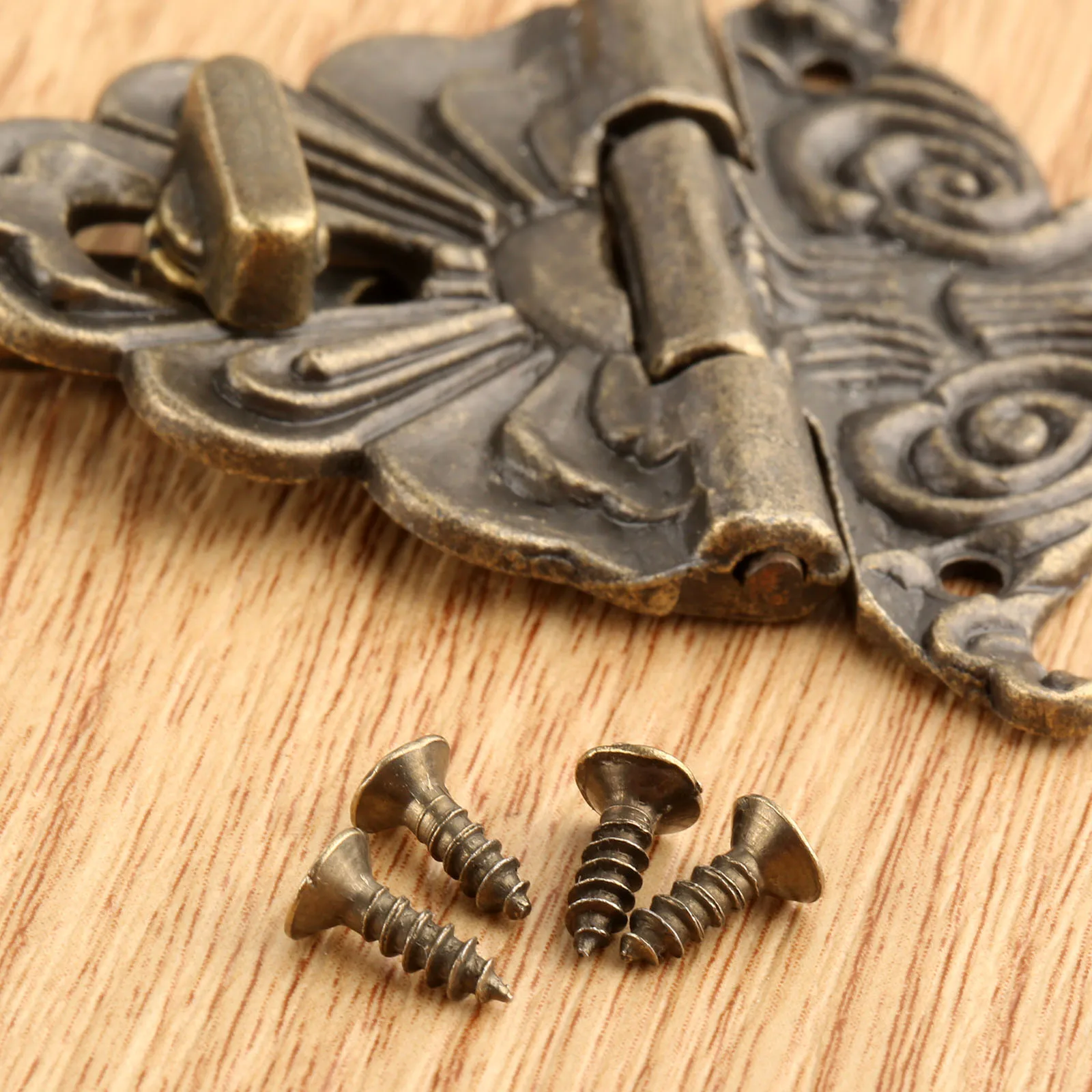 1PC 54*58mm Box Latch Clasp With Screws For Toolbox Wine Case Vintage Heavy Duty Wooden Box Jewelry Chest Antique Bronze