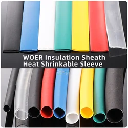 AVSSZ 1m Wordless Color Heat-shrinkable Tube Sleeve Shrinkable Tube Environment-friendly Audio Cable Insulating Sleeve