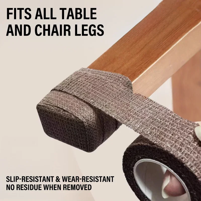 2M Anti-Silent Foot Pads Chair Leg Floor Protector Furniture Covers Anti Slip Portable Non-slip Noise-Reduce Leg Tape Pad Cover