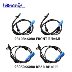 1/2/4pcs For Citroen C3 Aircross II III C4 Cactus Peugeot 207CC 208 1.2T Front Rear ABS Wheel Speed Sensor 9805066080 9810846080