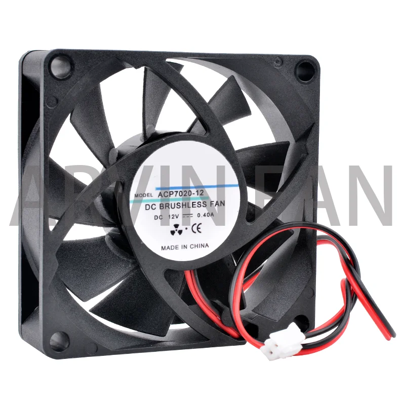 

Brand New Original ACP7020 7cm 70mm Cooling Fan 70x70x20mm DC12V 24V 2pin Cooling Fan For Chassis Power Charger And Transformer