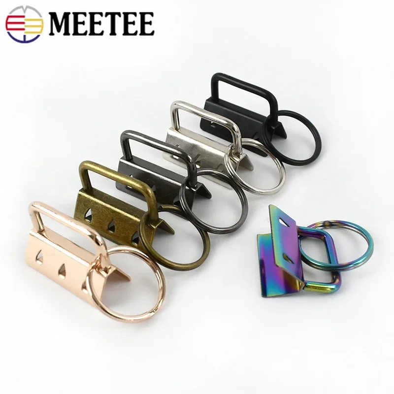 10 pz 20/26/32mm estremità della coda in metallo Clip fibbia portachiavi O anello chiusura portachiavi fettuccia cinghia della borsa gancio accessorio Hardware per cucire