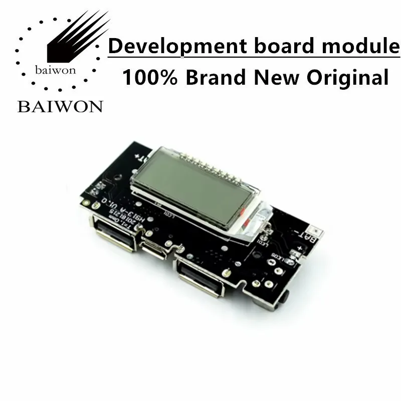 Power bank module mobile power boost DIY18650 lithium battery digital display dual USB output charging board motherboard