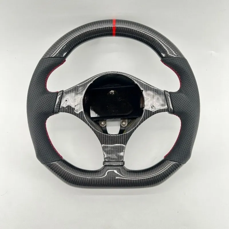 

For i Lancer Evo7 Evo8 Evo9 2002-2007 CCExcellent Customized Real Carbon Fiber Steering Wheel with Trim