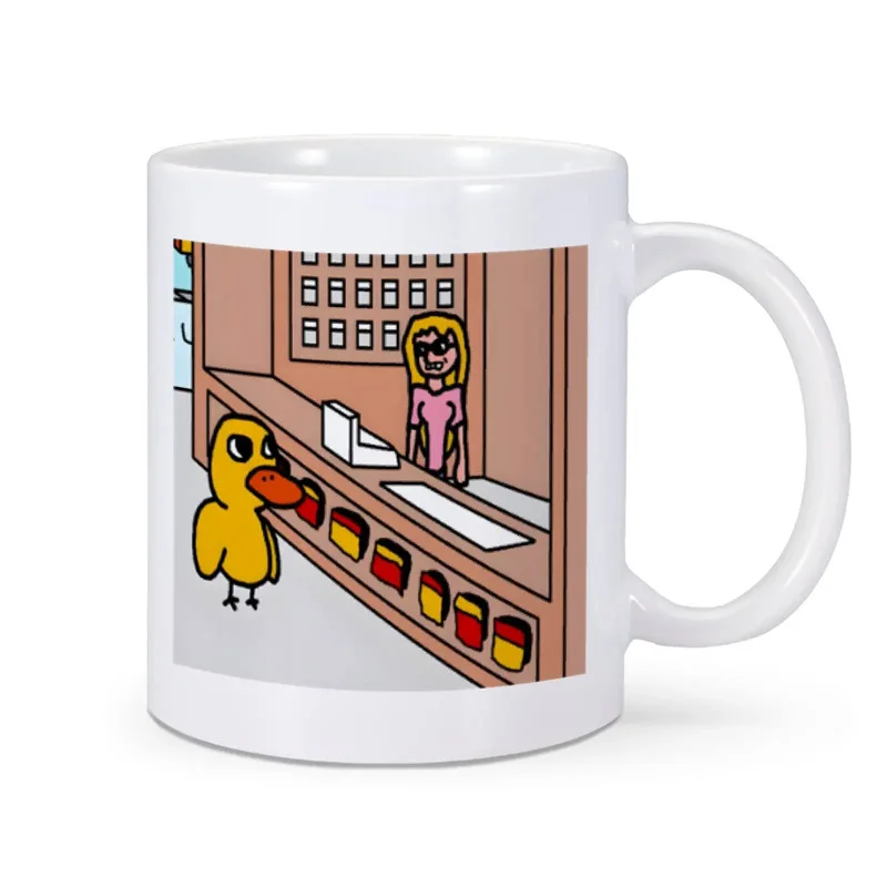 High value can be printed creative ins wind mug water cup ceramic home breakfast tea cup birthday gift cup