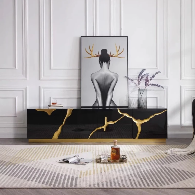 

Vertical Organizer Tv Stand Ornament White Floor Black Tv Stand Cabinet Nordic Living Room Muebles Para El Hogar Furnitures