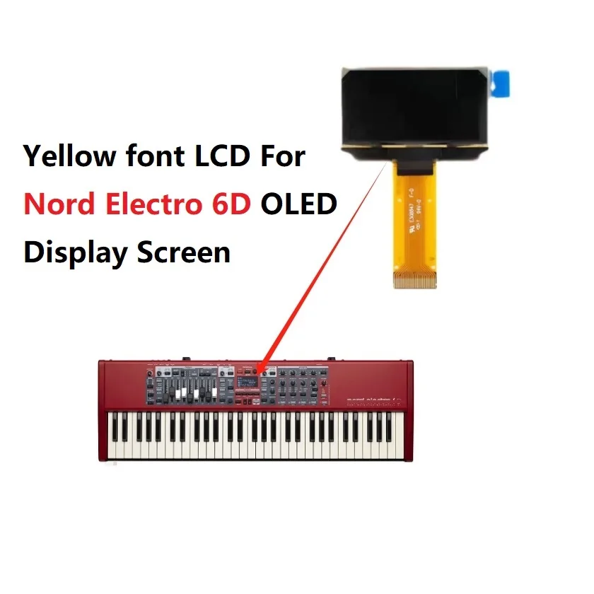 

ЖК-дисплей с желтым шрифтом для OLED-экрана Nord Electro 6D