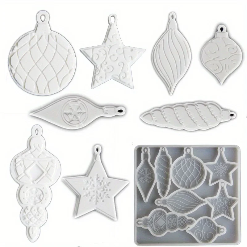 2026 DIY Ocean Conch Starfish Silicone Mold Irregular Gypsum Fragrance Stone Mould Christmas Star Lamp Painting Hanging Ornament