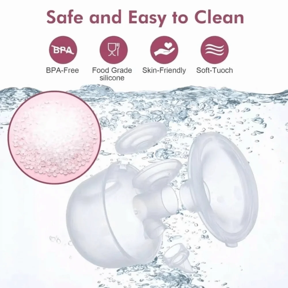 

Электрический молокоотсос объемом 180 мл, интеллектуальный, со встроенной функцией высокой откачиваемости, без помощи рук, с массажем, безболезненный