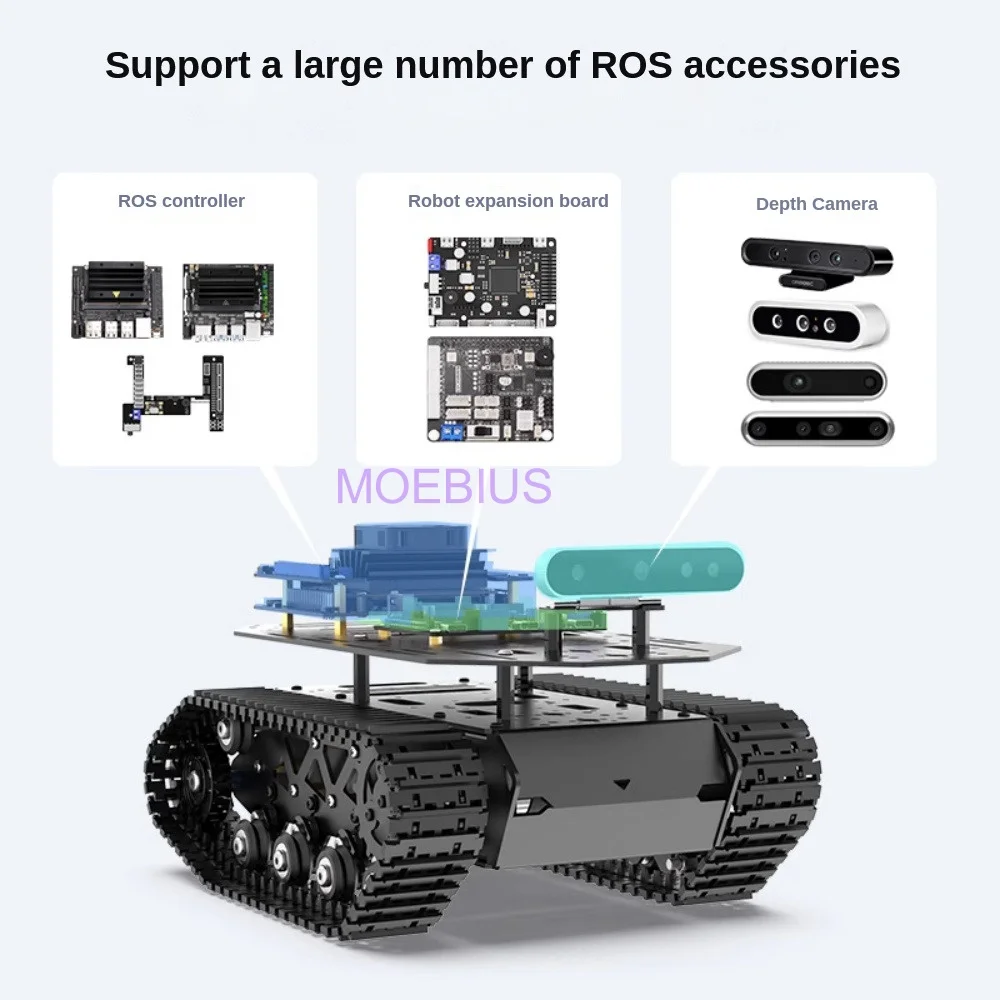 10KG ładunek metalowe podwozie zbiornika amortyzującego z zawieszeniem silnik kodujący robota inteligentny samochód dla Arduino