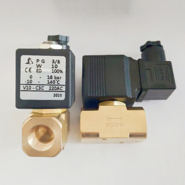 PG3/8 V10-C3C 220AC twin screw granulator extruder 3-point solenoid valve AC220V DC24V