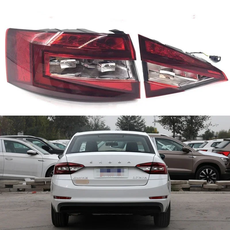 

For Skoda OCTAVIA 2018 2019 2020 Car Accessories RearTail Light Assembly Stop Lights Parking Lamp Rear lamp taillight Tail Lamp