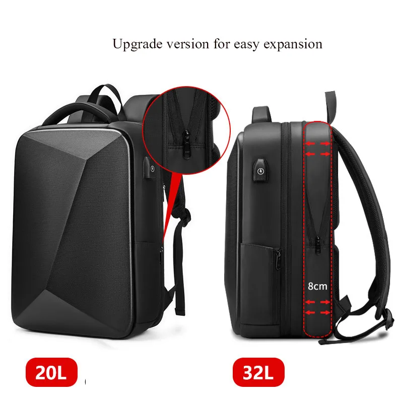 Imagem -02 - Homens Marca Mochila Laptop Anti-roubo Impermeável Senha Bloqueio Mochilas Bolsas Carregamento Usb Mens Business Travel Bag