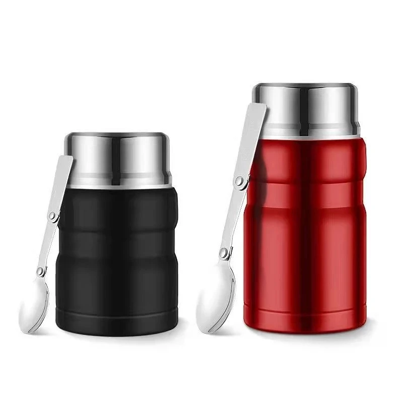 500/750ML Stainless Steel Insulation Lunch Box Soup with Spoon Containers Thermo Mug Thermo Cup Vacuum Flasks