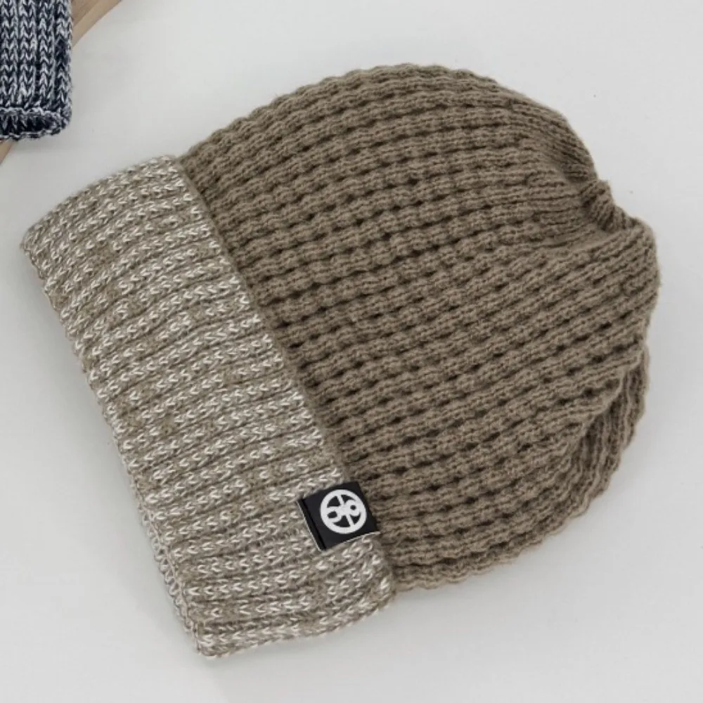 

New Thick Knitted Hat Anti-Freeze Plush Warm Woolen Hat Versatile Elastic Winter Warm Hat Men and Women