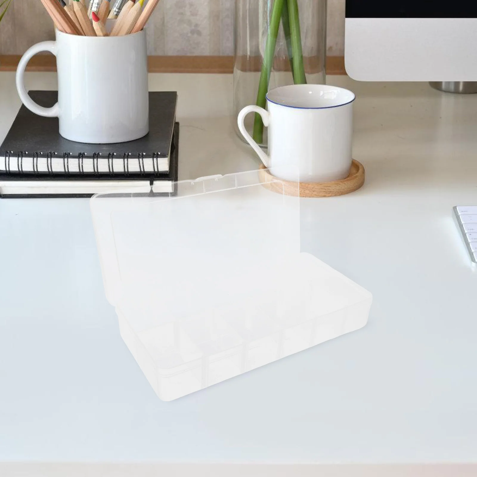 

Transparent Divided Storage Box For Bead Storage Container Jewelry Beads Nail Art Supplies Craft Diy Organizer Container