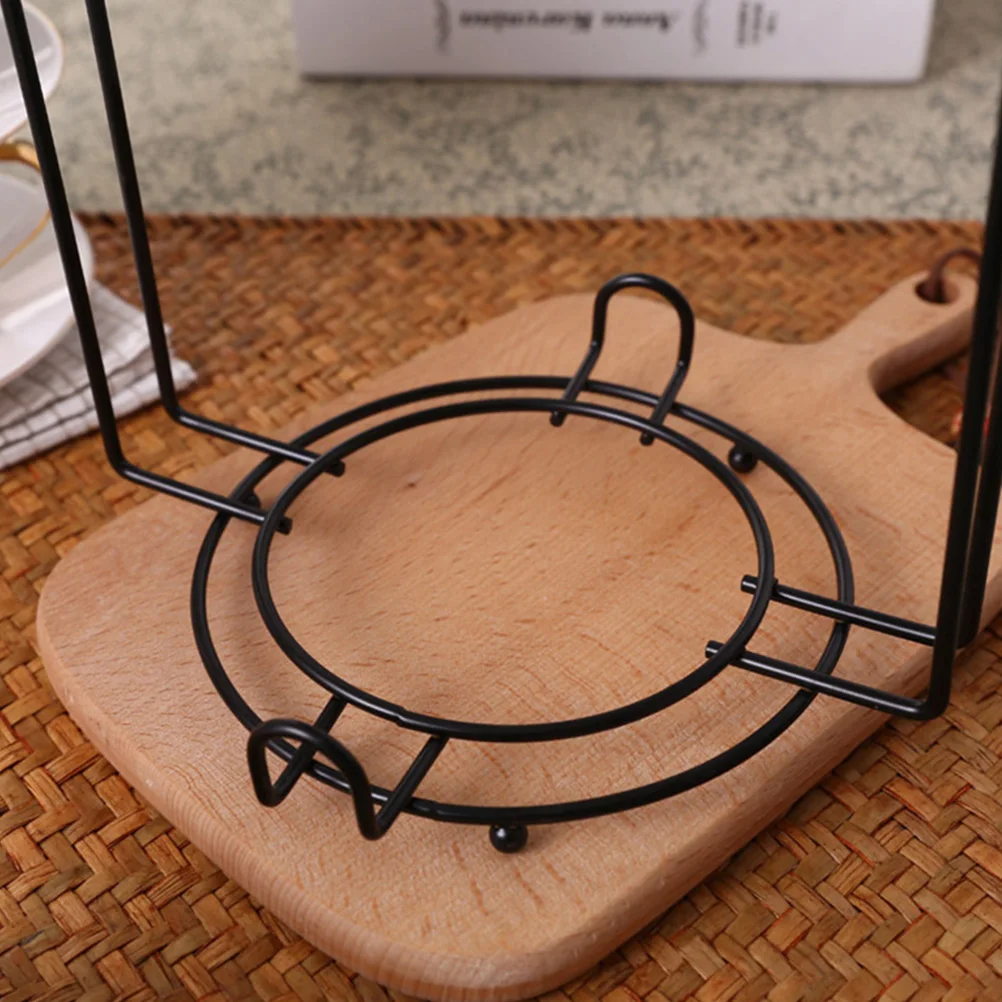 

1 шт., держатель для кофейной чашки, черная металлическая сушилка, устойчивая полка для чашки с широким дном, практичная сушильная подставка для домашней кухни