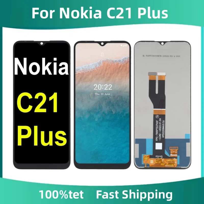 6.52'' For Nokia C21 Plus TA-1433 TA-1431 TA-1426 TA-1424 LCD Display Touch Screen Digitizer Assembly Parts