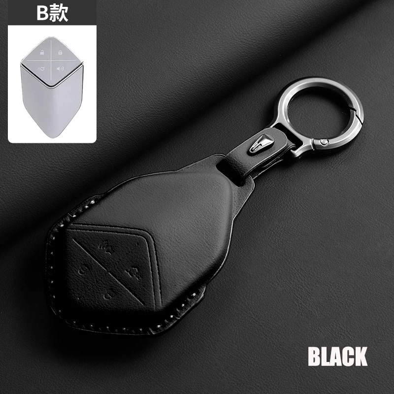 Leder-Autoschlüsselhülle für Changan Deepal S05 S7 S07 SL03 G318 2024 2025 – Schutz-Schlüsselhülle, Schlüsselanhänger, Zubehör – Detail 5