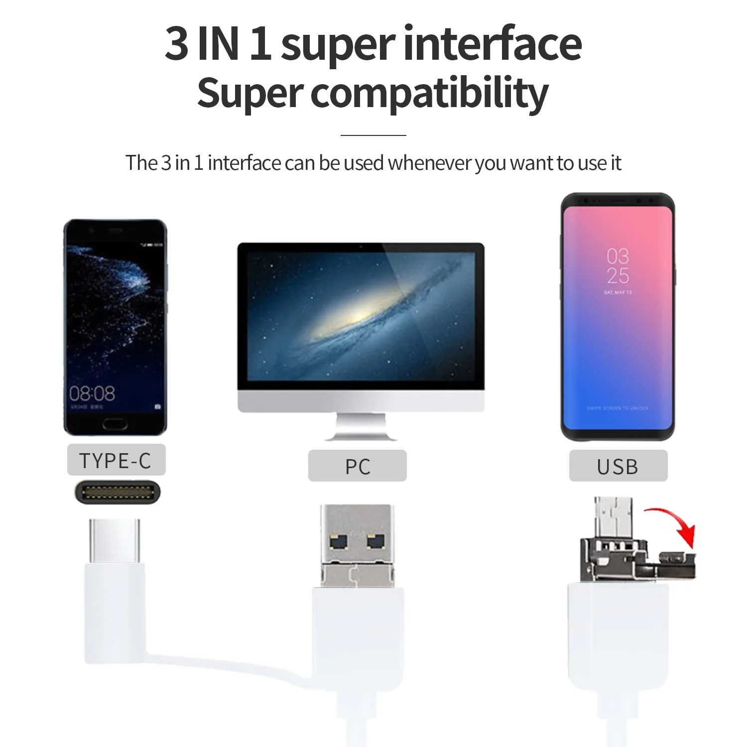 HD 480/1080P Intraoral Camera Visual Dental Instruments 3 in1 USB Dental Camera Capture Available with support Android PC Tablet