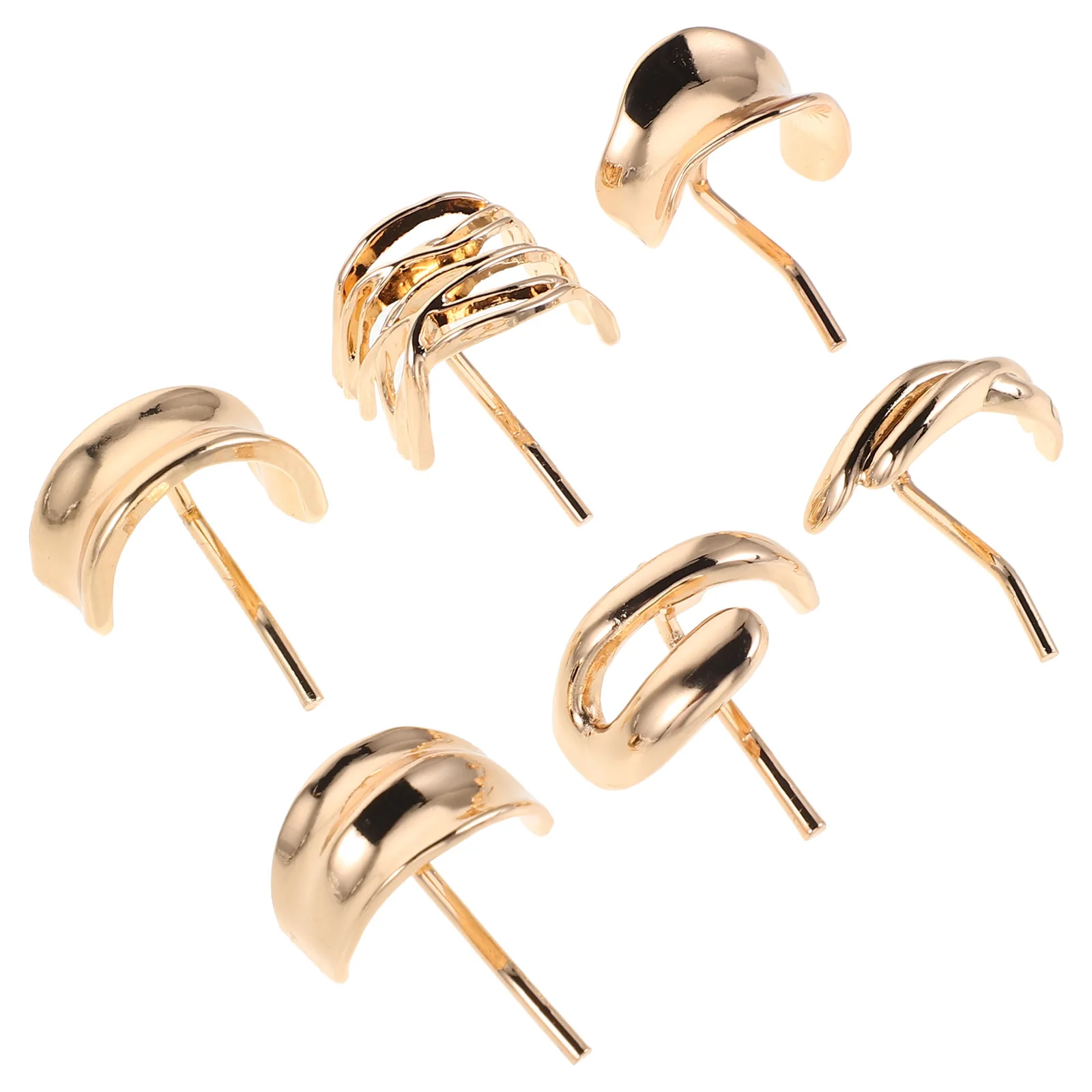 

6Pcs Vintage Hair Fork Clips Elegant Metal Ponytail Accessories French Decorative Hair Ring Ponytail Holder for Women