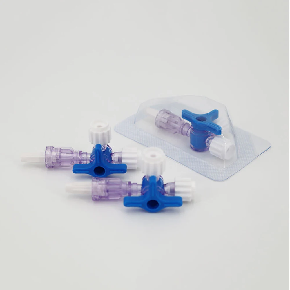 10 SETS Cheap Disposable EO Sterile Package Medical Three Extension Set Stop Cock 3 Way Stopcock