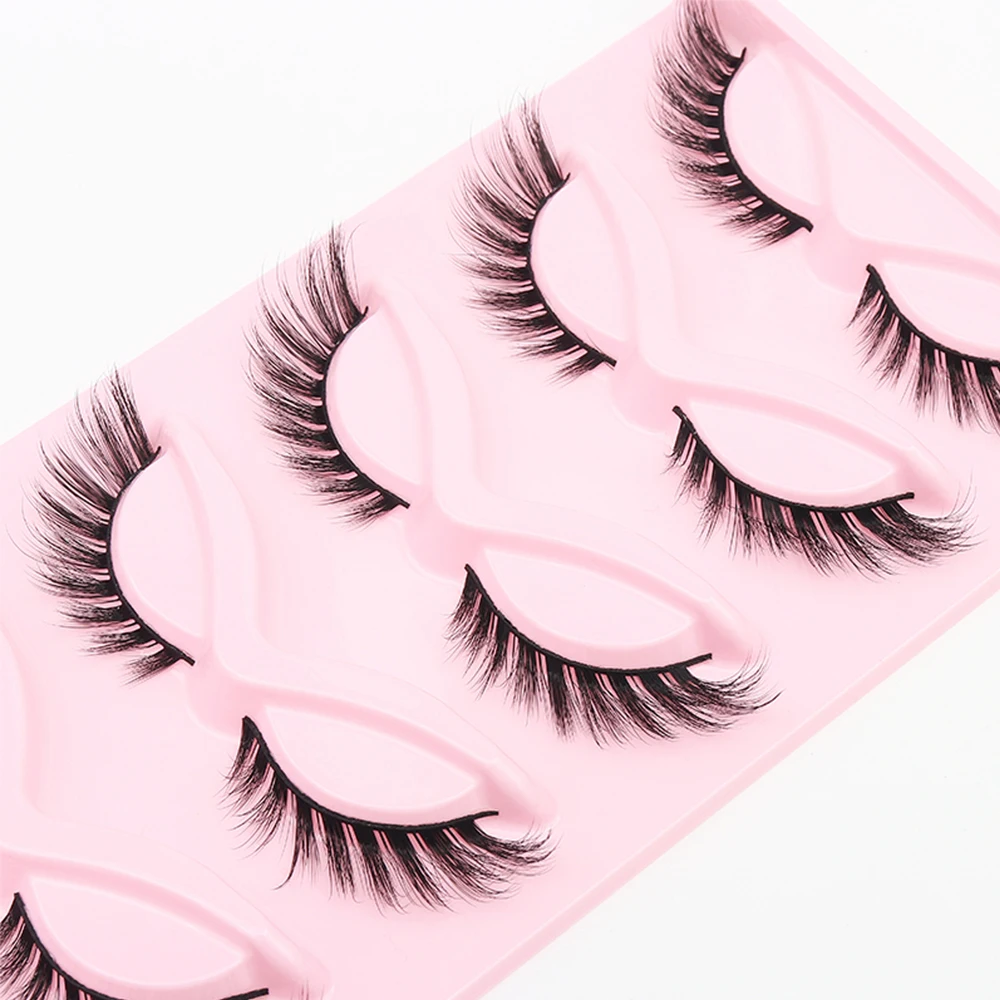 Wimpern 5/10/16 Paar 3D Faux Nerz Wimpern Natürliche Falsche Wimpern Wiederverwendbare Dramatische Volumen Wimpern Make-Up Wimpern Verlängerung – Detail 3