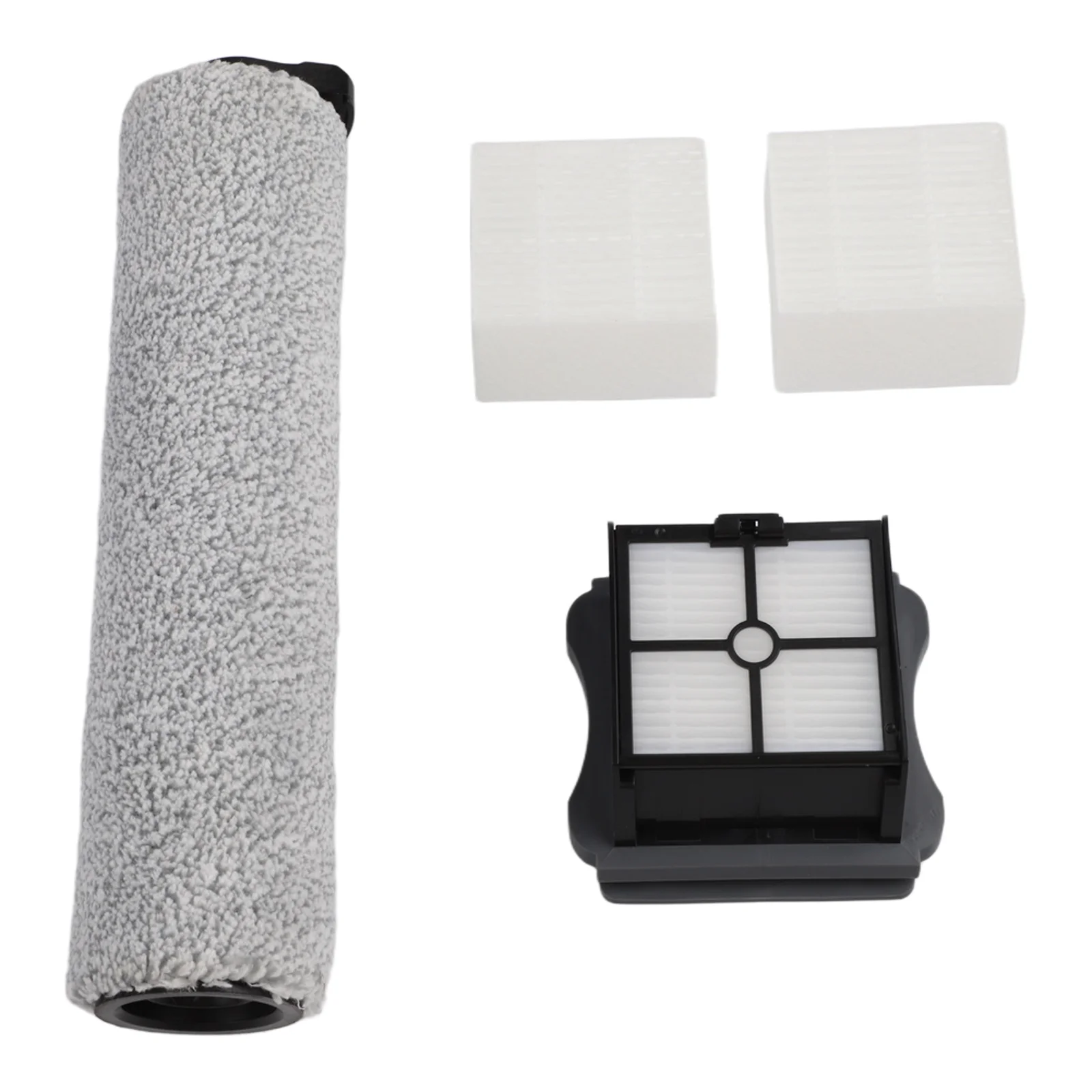 Roller Brush Kit For Mamibot For Flomo III For Neatsvor T35 For T30 With HEPA Filter Sponge Nylon Main Side Replacement Parts