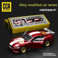 CCA DIY Konfigurowalny zestaw modeli samochodów Ford Mustang w skali 1:43 - Unikalny samochód wyścigowy kolekcjonerski dla hobbystów i entuzjastów