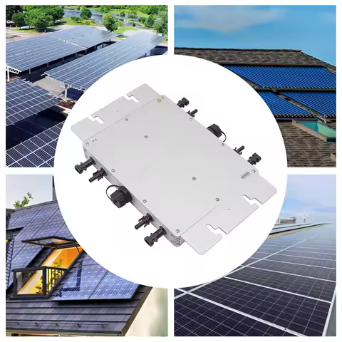 1400w Solar Grid Tie Inverter Microinverter, Waterproof Self Cooling 110v/80-160vac Output Inverter,For 30v or 36v Solar Panels