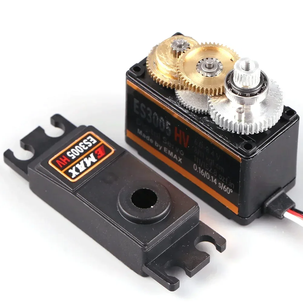 

4pcs/lot EMAX ES3005 HV High Voltage Metal Gear Digital Servo Motor 43g For RC fixed wing 450 550 Helicopter Parts