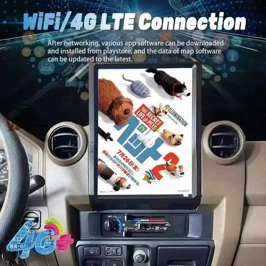 For Toyota Land Cruiser LC70 LC75 LC76 2007-2021 Android Screen Stereo Multimedia Video Player Carplay Car Radio GPS Navigation