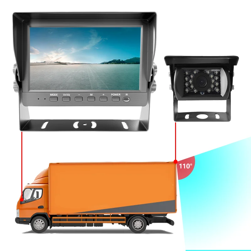 

7-inch Single Channel hd IPS Truck Reversing Reverse Monitor for RVs, Forklifts, and Buses Display Screen