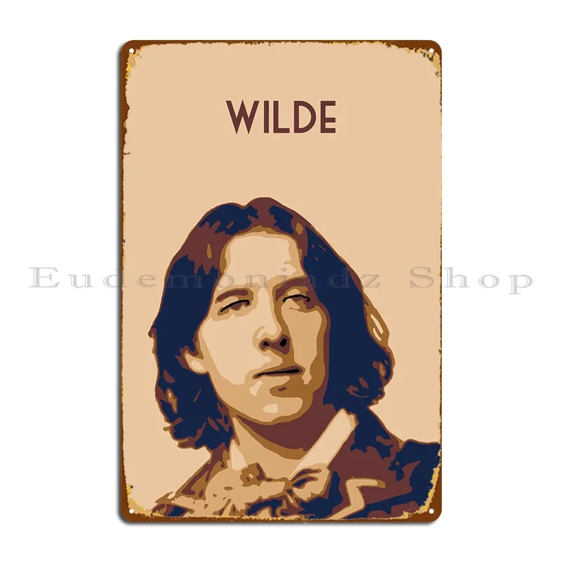 Oscar Wilde Metal Plaque Poster Poster Vintage Pub Design Wall Decor Tin Sign Poster