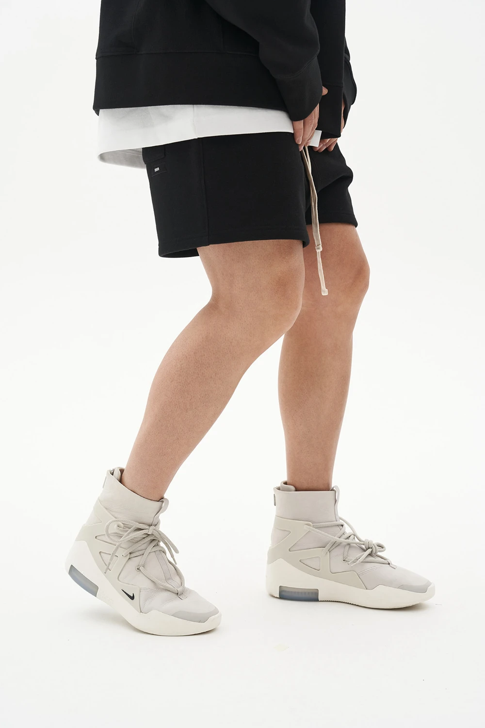 Herren 100% Reine Baumwolle Sportshorts für Alle Jahreszeiten Retro Lässige Stylische Streetwear Lose Athletische Shorts Mit Seitentaschen – Detail 3